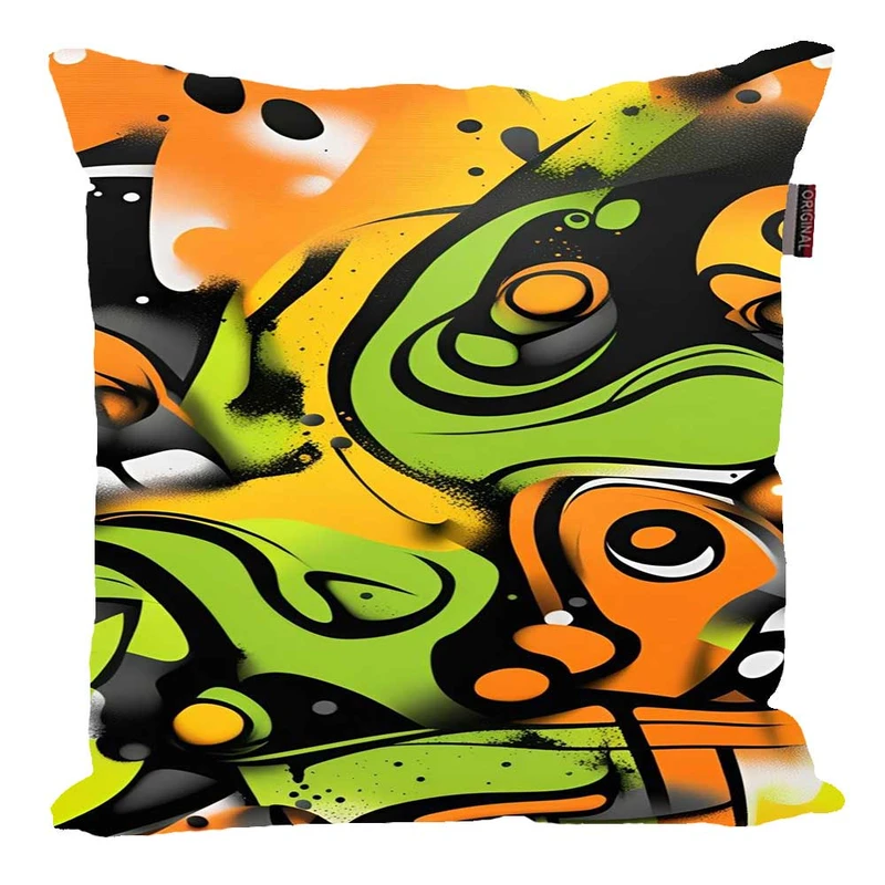 کوسن پاد آفرین مدل فانتزی طرح انتزاعی رنگی مدرن کد 02044