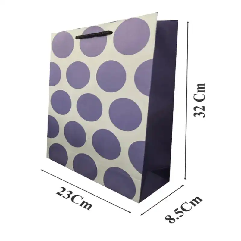 ساک هدیه مدل مقوایی کد M400  مجموعه 12 عددی