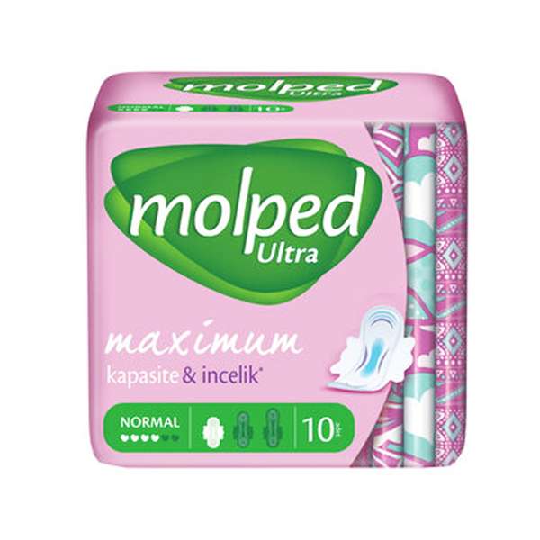 نوار بهداشتی مولپد مدل Ultra Normal بسته 10 عددی نوار بهداشتی مولپد مدل Ultra Normal بسته 10 عددی