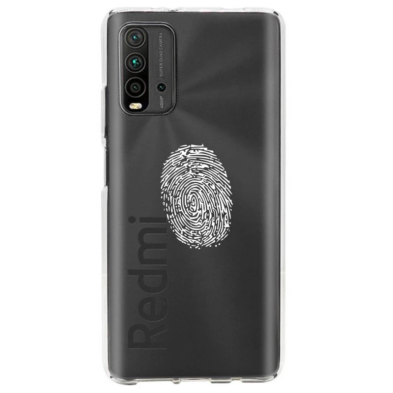 کاور مگافون طرح اثر انگشت مدل C62-W مناسب برای گوشی موبایل شیائومی Redmi 9T / 9 Power