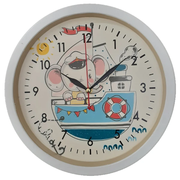 ساعت دیواری کودک مدل فیل ملوان کد 02028