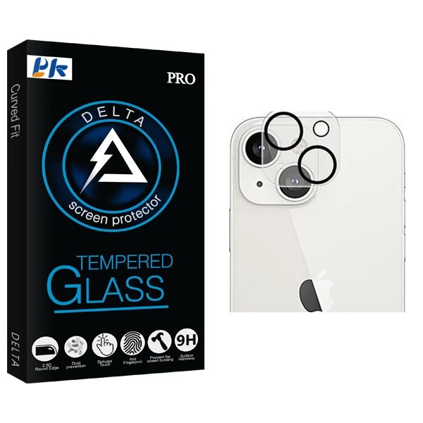 محافظ لنز گوشی پی کی مدل Delta Glass FLL مناسب برای گوشی موبایل اپل iPhone 13