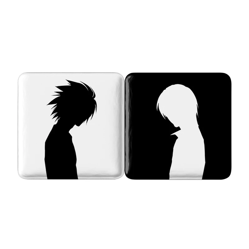 مگنت خندالو مدل ال و لایت انیمه دفترچه مرگ Death Note کد A78 مجموعه 2 عددی