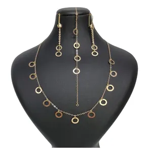 نیم ست طلا 18 عیار زنانه گالری یارطلا مدل پولکی کد SR98