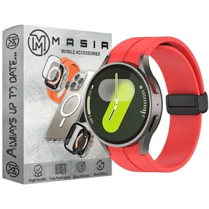 Masir Silicone Fit Magnetic Strap suitable for Samsung Galaxy Watch 4/5/6/7/FE size 40/43/44/46/47mm