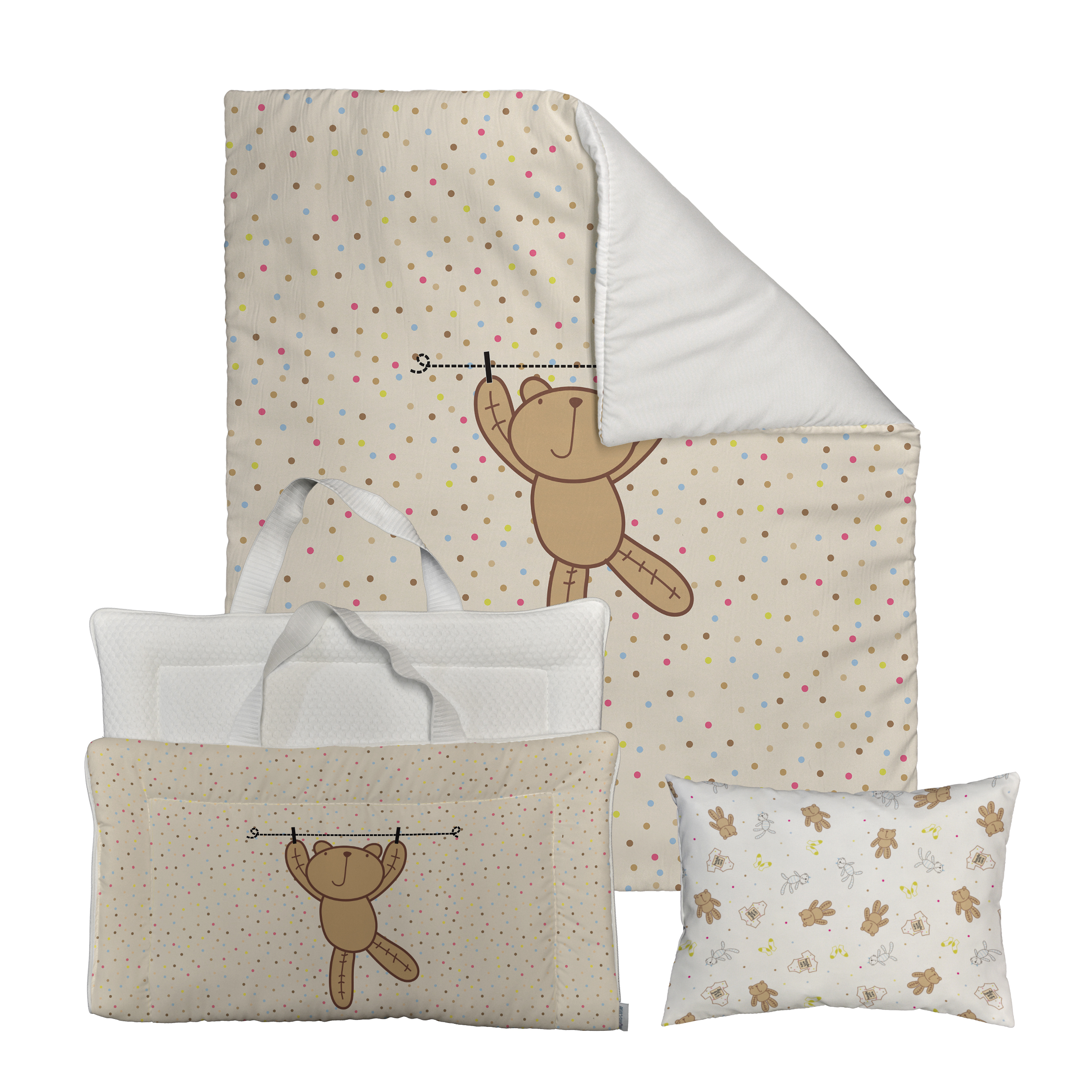 سرویس خواب 3 تکه کودک مامزکیوتی مدل MO27