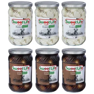 ترشی سیرمروارید و سیرگل سوئیت لایف - 660 گرم بسته 6 عددی