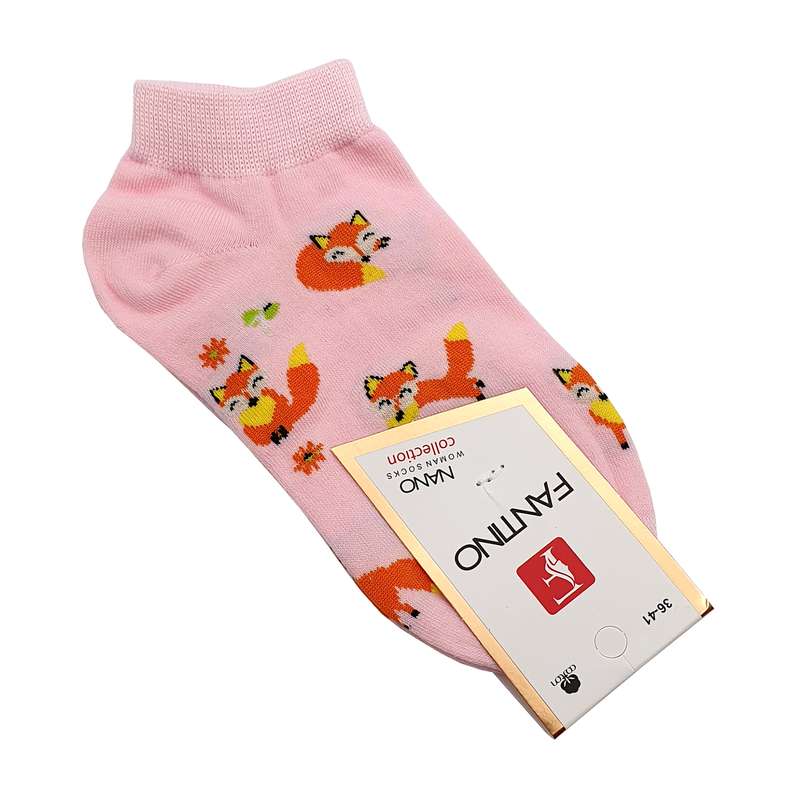 جوراب دخترانه مدل روباه کد JB141-PK