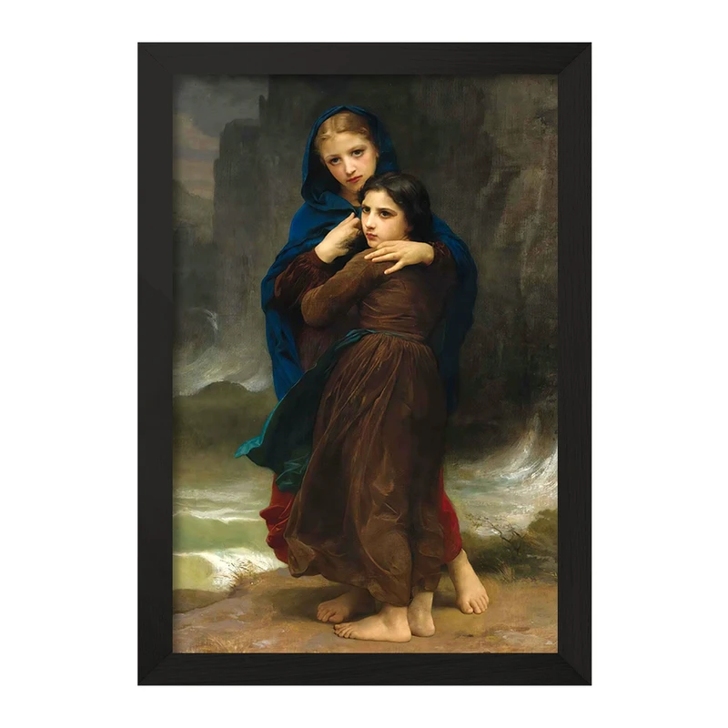 تابلو خندالو مدل نقاشی طوفان اثر ویلیام بوگرو کد F12504