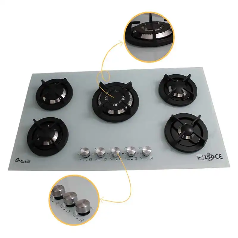 اجاق گاز صفحه ای آذرلوکس مدل G05ML-C17W