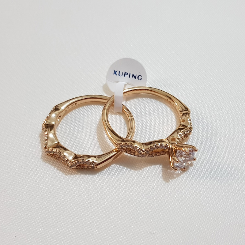 انگشتر زنانه ژوپینگ مدل حلقه و پشت حلقه نگینی 208 انگشتر زنانه ژوپینگ مدل حلقه و پشت حلقه نگینی 208