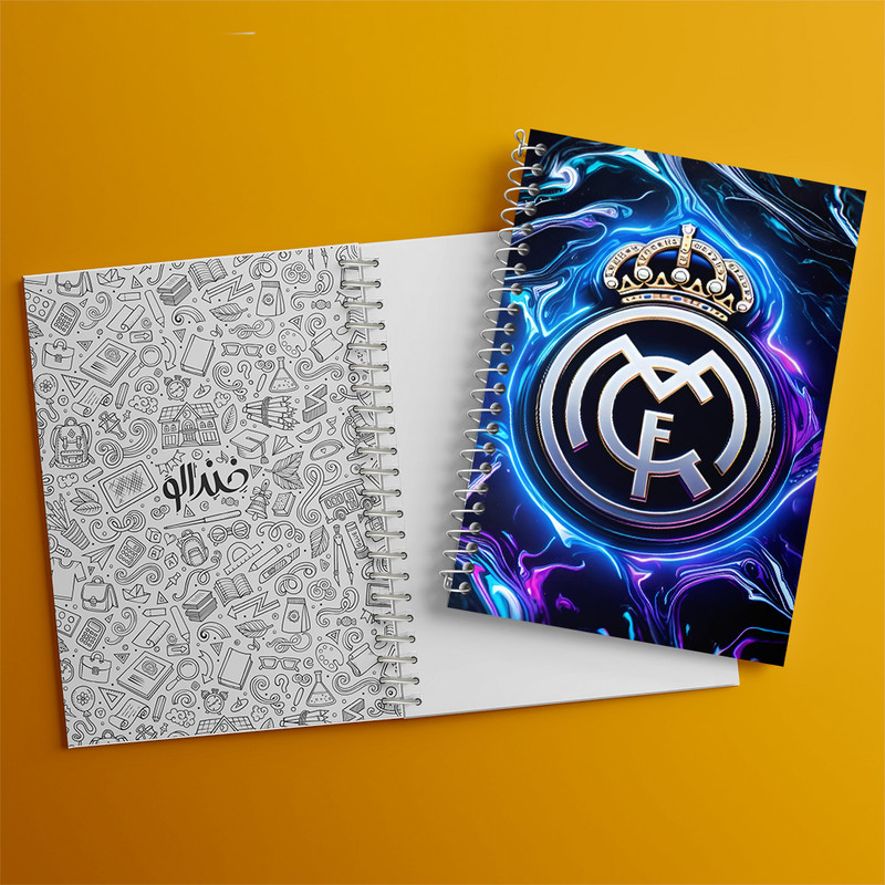 دفتر نقاشی 50 برگ خندالو طرح رئال مادرید (Real Madrid) کد F7178