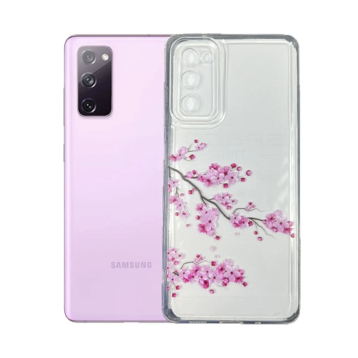 کاور طرح شکوفه گیلاس مناسب برای گوشی موبایل سامسونگ Galaxy S20 FE
