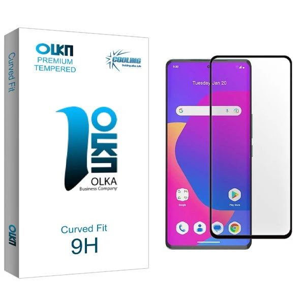 محافظ صفحه نمایش شیشه ای کولینگ مدل Olka Full مناسب برای گوشی موبایل داریا Bond 5G UAE edition