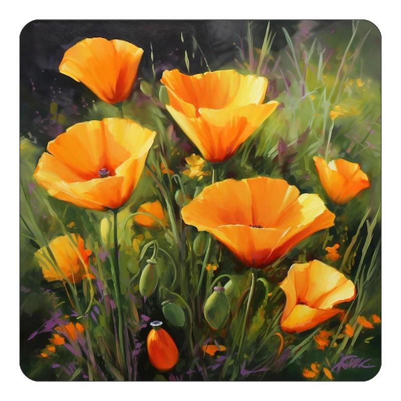 مگنت کاکتی طرح نقاشی رنگ روغن مدل mp70788