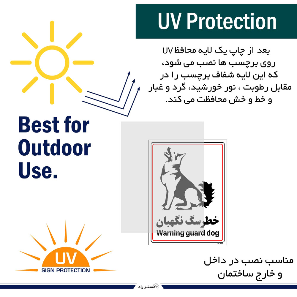 برچسب ایمنی مستر راد طرح خطر سگ نگهبان مدل HSE-OSHA-021 برچسب ایمنی مستر راد طرح خطر سگ نگهبان مدل HSE-OSHA-021