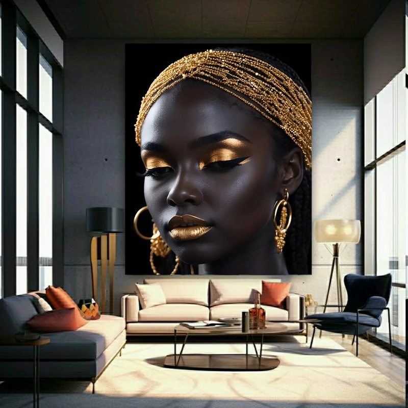 پوستر دیواری طرح آرایشگاه زنانه مدل چهره کد GR121