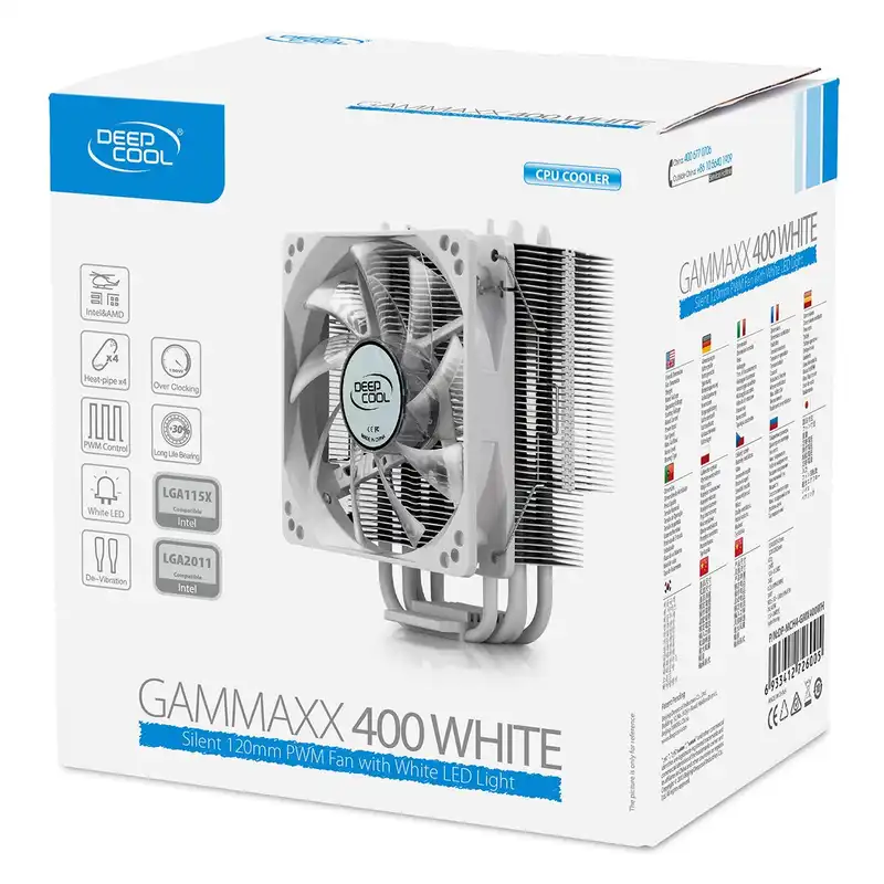 خنک کننده پردازنده دیپ کول مدل GAMMAXX 400 White
