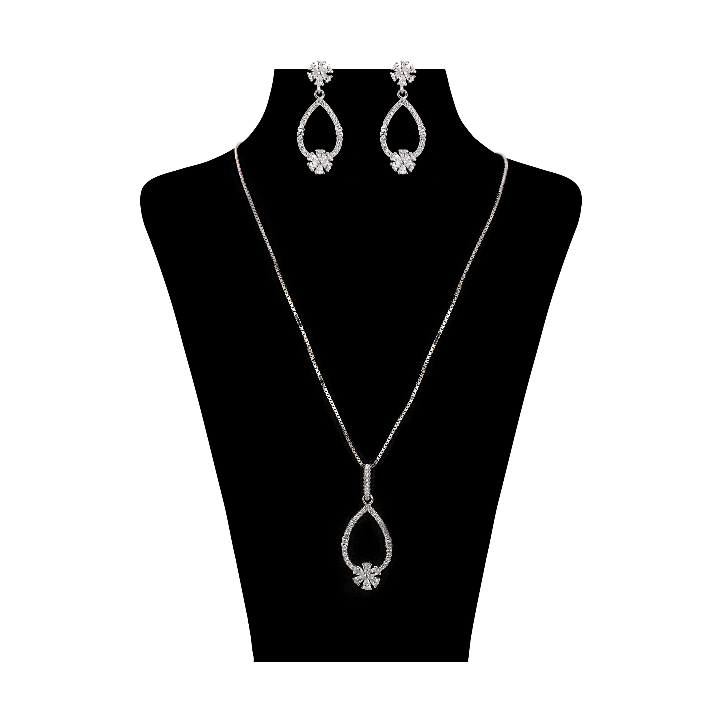 نیم ست نقره زنانه کد 102-9