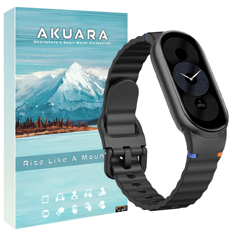 بند آکوآرا مدل NewVmb مناسب برای ساعت هوشمند شیائومی Mi Band 8 12mm