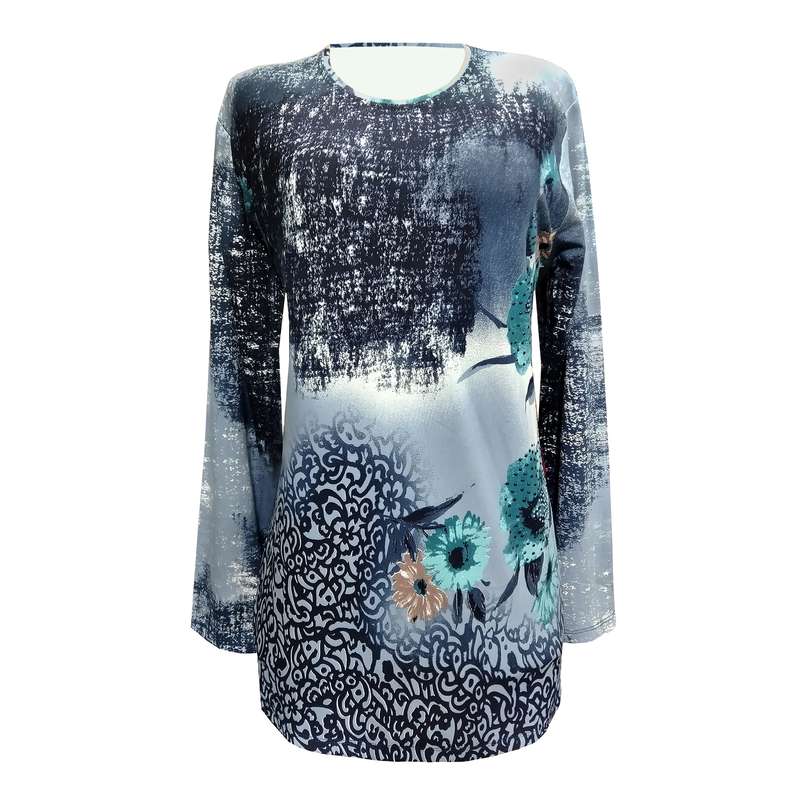 بلوز آستین بلند زنانه مدل نخی ترک کد 016