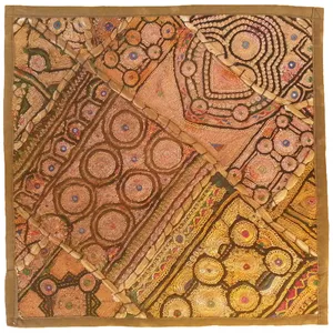 رومیزی سوزن دوزی مدل عسلی کد ZAR41