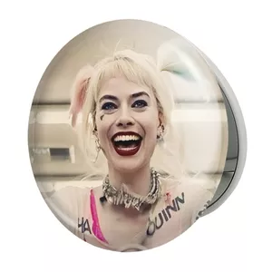 آینه جیبی خندالو طرح هارلی کویین Harley Quinn مدل تاشو کد 3875 