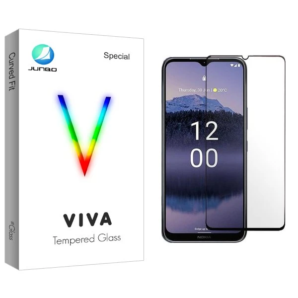 محافظ صفحه نمایش شیشه ای جانبو مدل Viva مناسب برای گوشی موبایل نوکیا G11 Plus