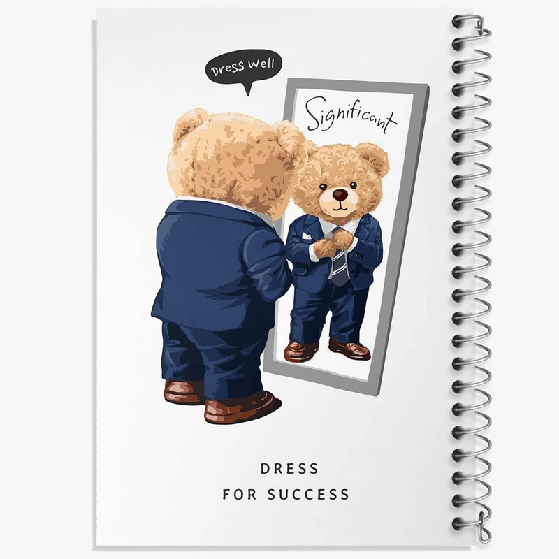 دفتر مشق 50 برگ خندالو مدل تدی Teddy کد 26162