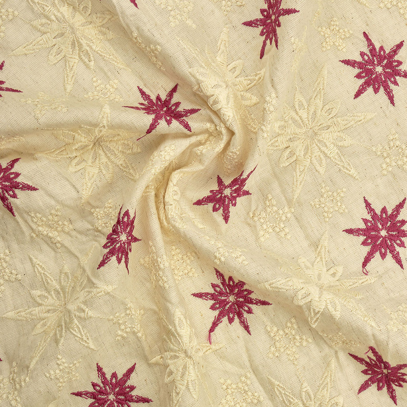 پارچه مانتو طرح خامه دوزی کد 02051448