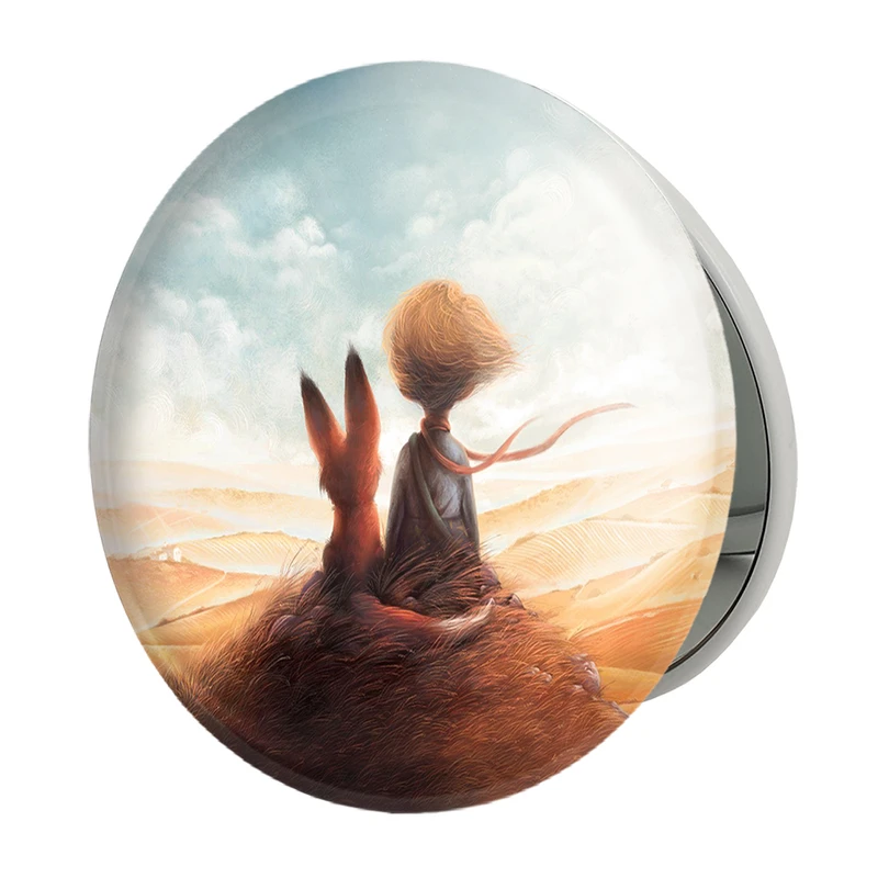 آینه جیبی خندالو طرح شازده کوچولو مدل تاشو کد 25769 