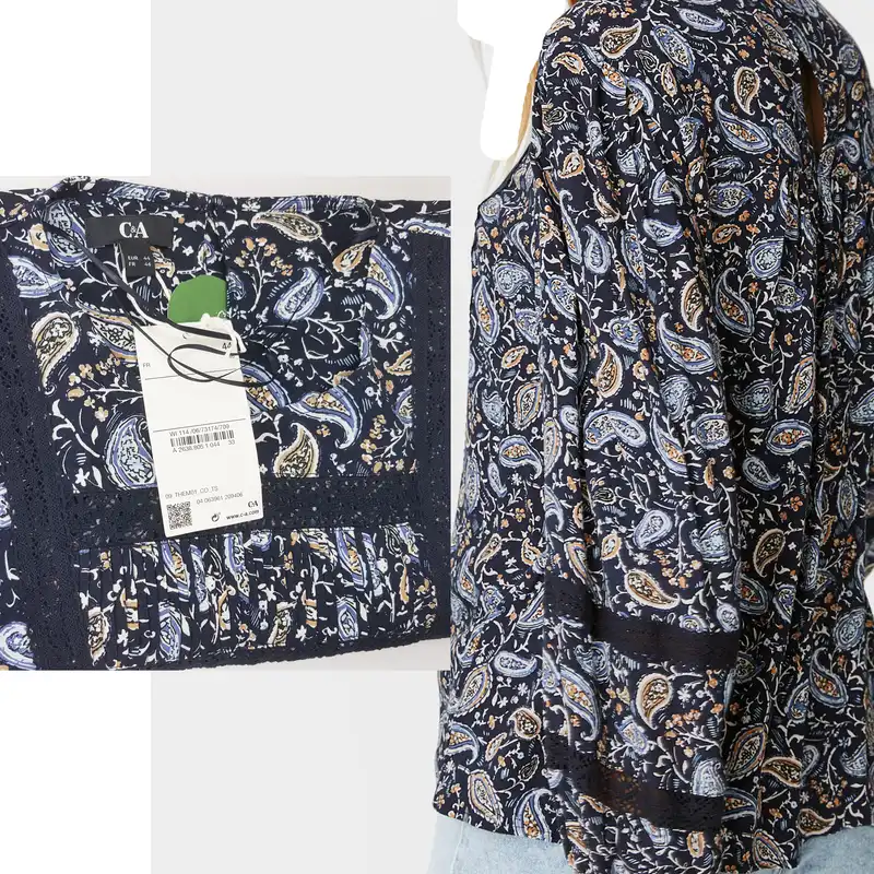 بلوز آستین بلند زنانه سی اند ای مدل  traditional