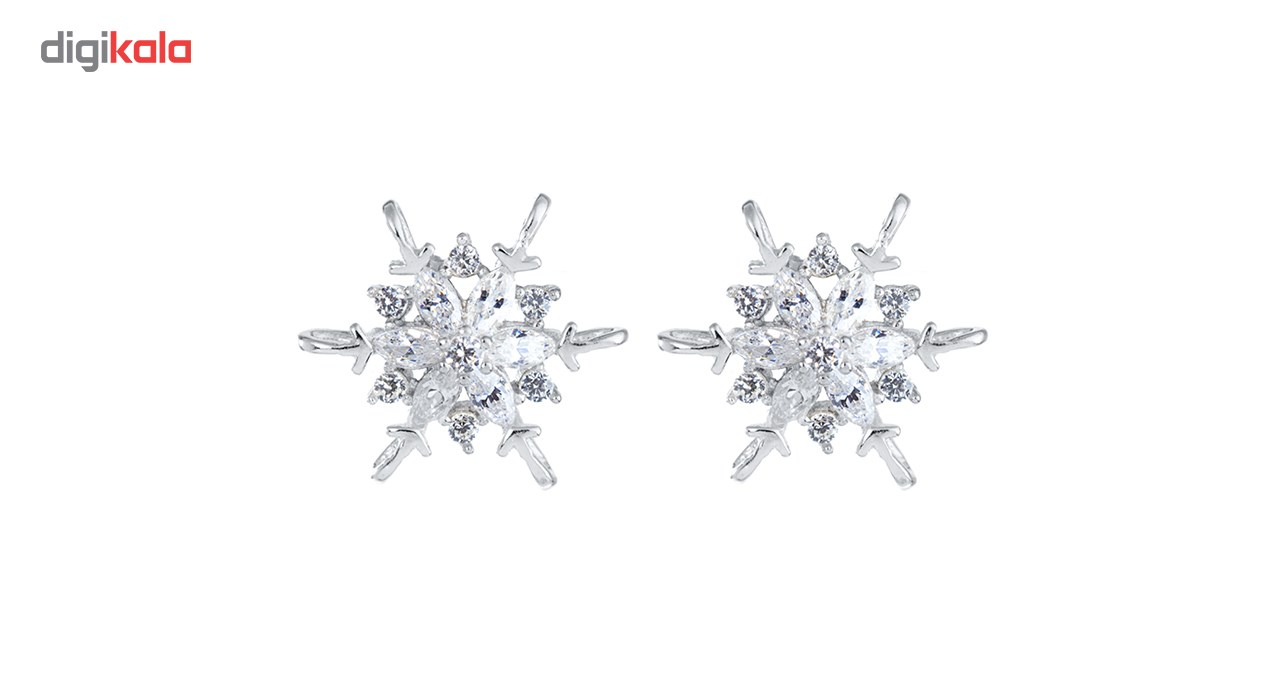 گوشواره نقره اقلیمه کد EN105