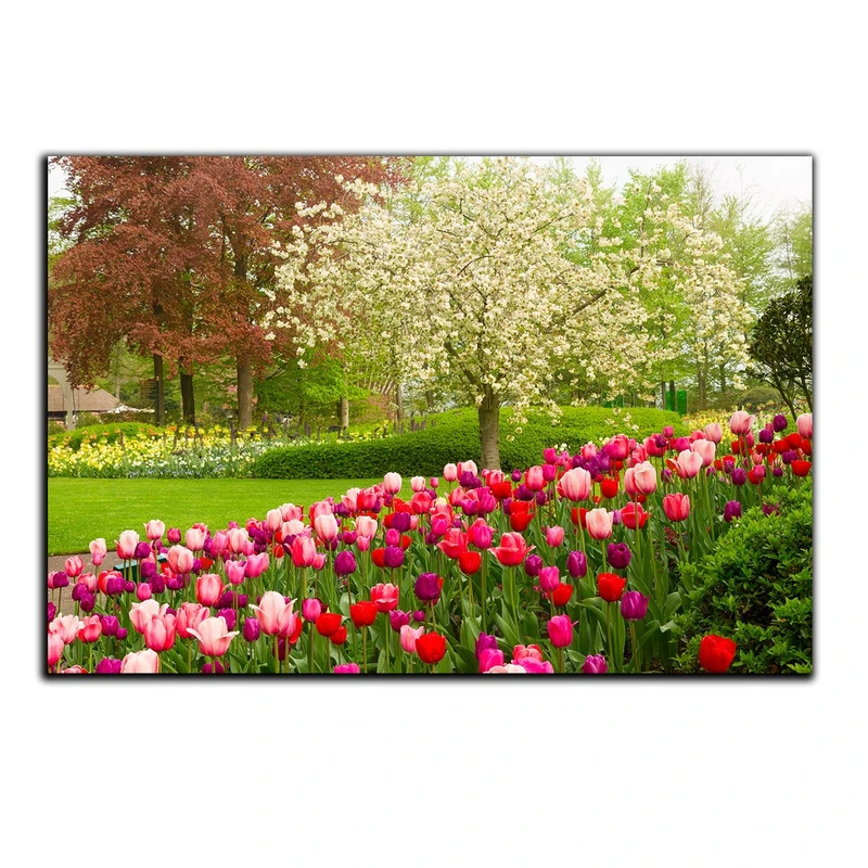 تابلو شاسی بکلیت طرح طبیعت بهار و لاله زار مدل SH-S1282