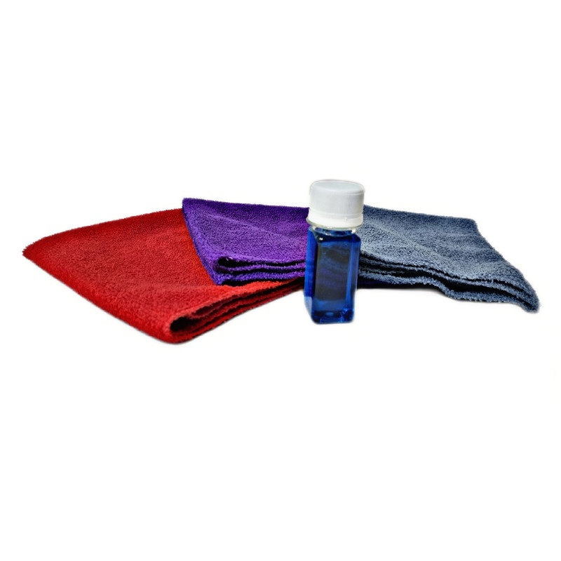 دستمال  نظافت خانه و آشپزخانه مدل  microfiber plus بسته سه عددی