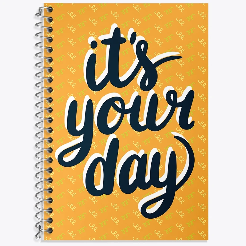 دفتر زبان 50 برگ خندالو مدل دو خط طرح It's Your Day کد F2736