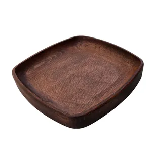 بشقاب چوبی گردوچ مدل مربع کد DK - 2000
