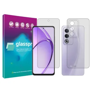 Glasspro Resistant model Transparent screen protector suitable for Oppo A80 mobile phone Along with the phone back protector