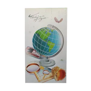 کارت پستال مدل  سه بعدی طرح کره زمین کد k7-002