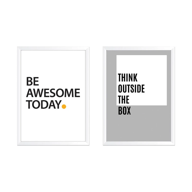 تابلو دو تکه وینا مدل Be Awesome