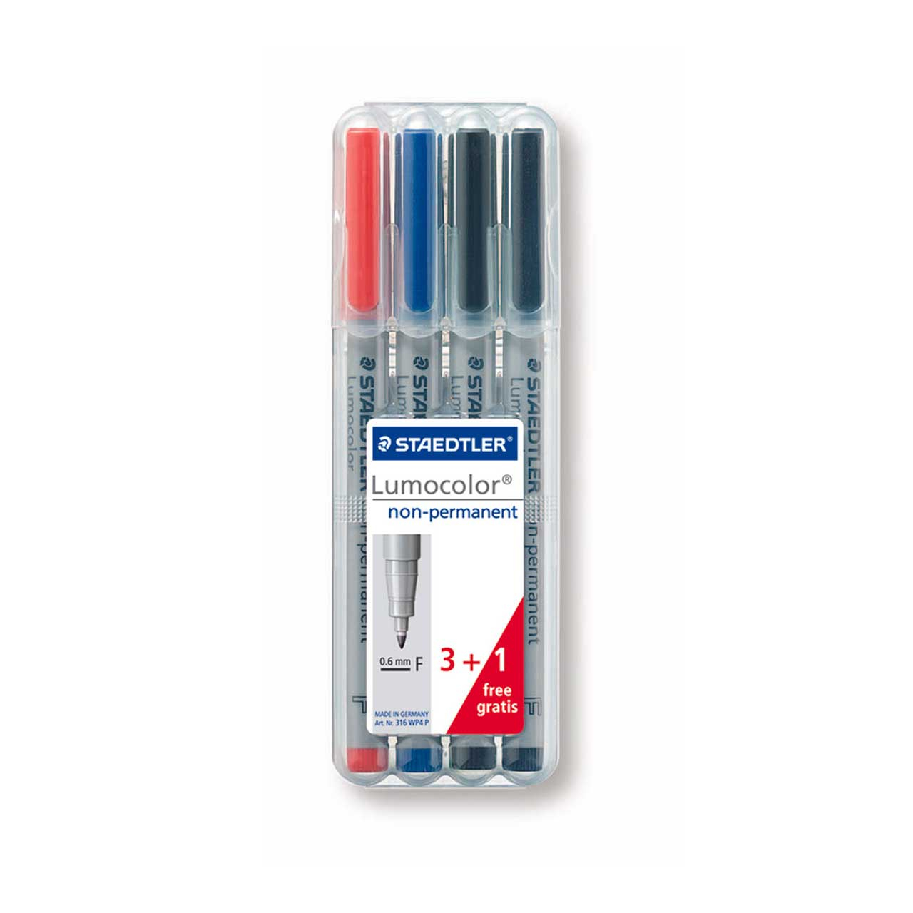 ماژیک استدلر سری لوموکالر کد 316 WP4P بسته 3 + 1 عددی