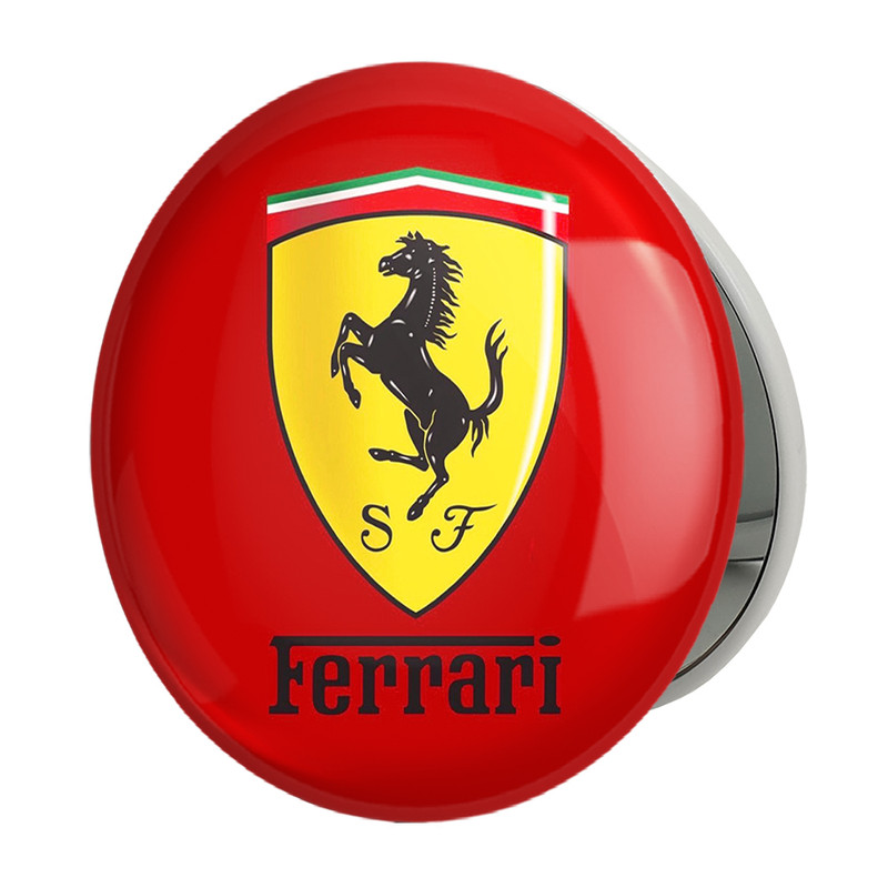 آینه جیبی خندالو طرح فراری Ferrari مدل تاشو کد 23411 