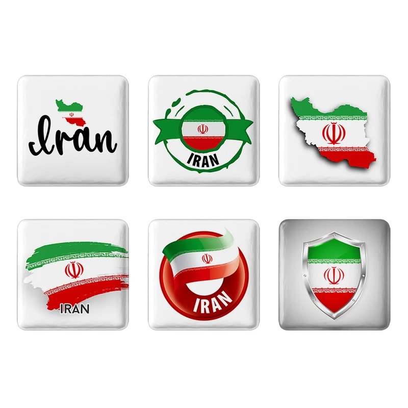 مگنت خندالو طرح پرچم ایران کد 1210A مجموعه 6 عددی
