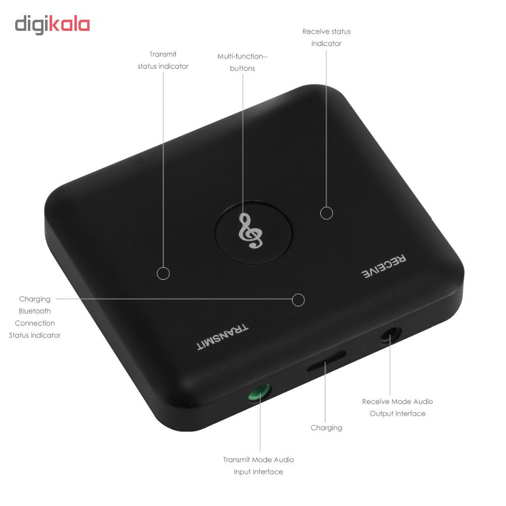 گیرنده و فرستنده بلوتوث صدا مدل BT1201 گیرنده و فرستنده بلوتوث صدا مدل BT1201