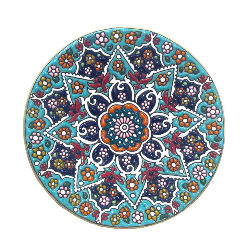 بشقاب میناکاری کد B01