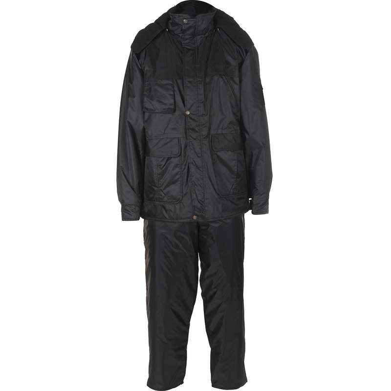 کاپشن و شلوار مهندسی سبلان مدل پارچه شمعی پشت لاستیک داخل پشم شیشه مشکی