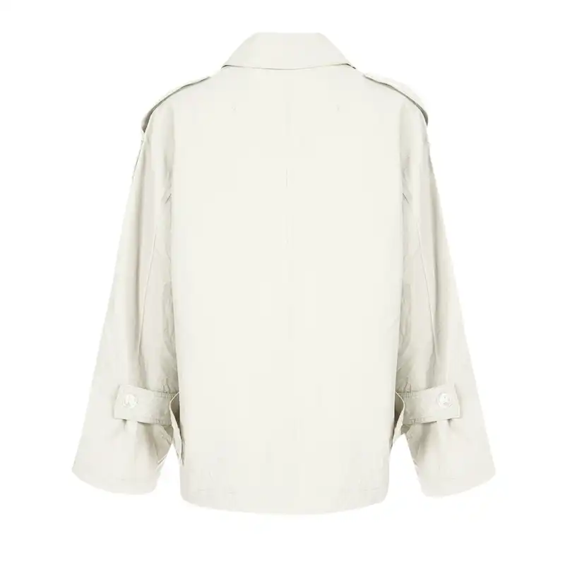 بارانی  زنانه سرژه مدل 228149 رنگ سفید