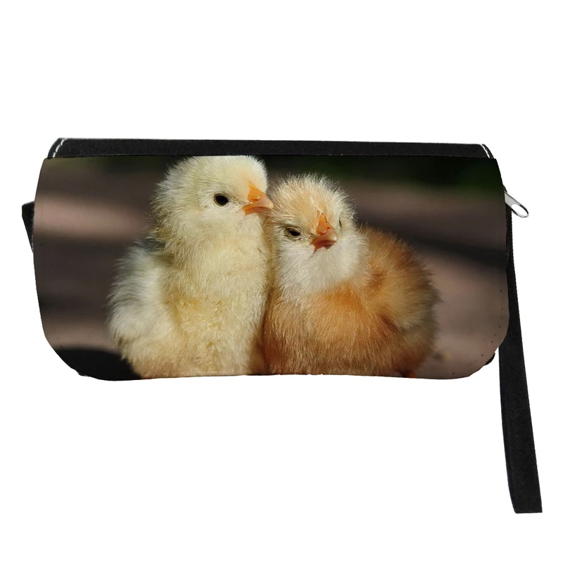 جامدادی مدل دوزیپ طرح جوجه مرغ کد NI207