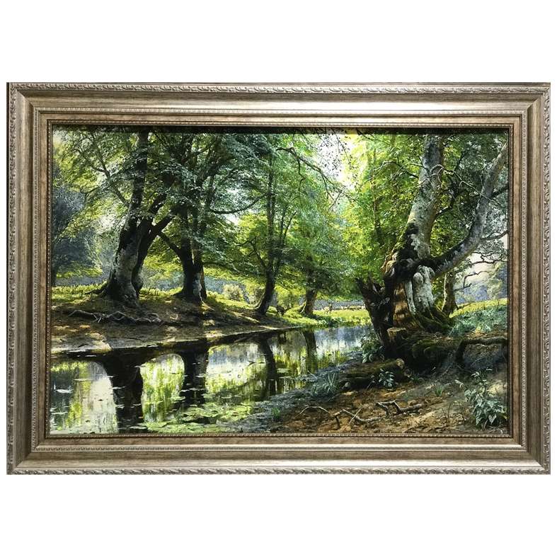 تابلو فرش دستباف مدل انعکاس رودخانه