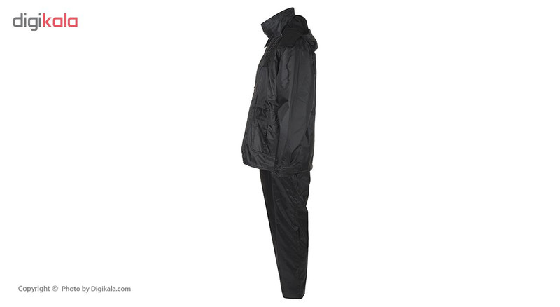 کاپشن و شلوار مهندسی سبلان مدل پارچه شمعی پشت لاستیک داخل پشم شیشه مشکی